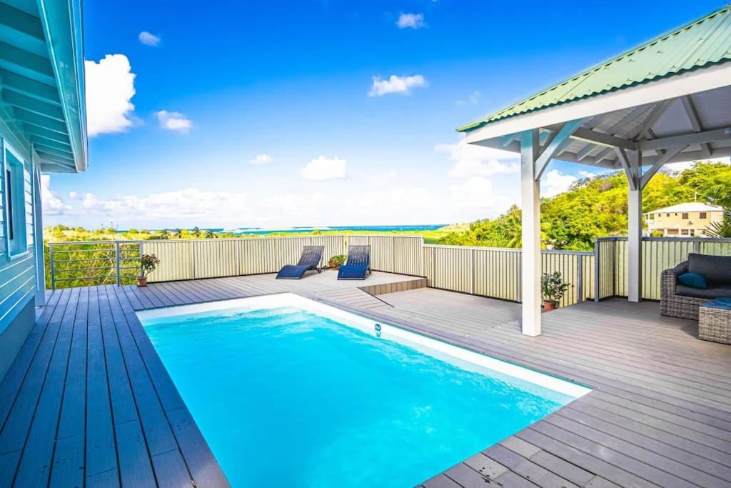 Magnifique Villa Piscine, Vue Mer, 8 Km Plages Le François 외부 사진